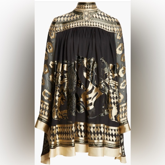 Elegant Black and Gold Women's Dress. Zimmerman size 0, fits Sm, Xs M - Picture 5 of 10